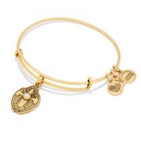 ALEX AND ANI Crystal Dove Charm Bangle A16EB102RG