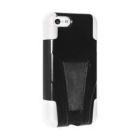 Amzer Double Layer Hybrid Case with Kickstand Black/White (iPhone 5C)