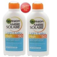 Ambre Solaire Light & Silky Lotion SPF50 Buy One Get One Free