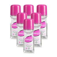 Amplex Antiperspirant Roll-On Caring 50ml - 6 Pack