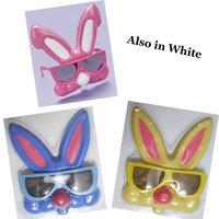 Amscan 15.2 x 16.5cm Rabbit Sunglasses Decorations, Assorted Colour