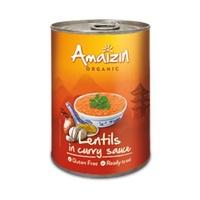 amaizin org gf lentils in curry sauce 420 g 1 x 420g