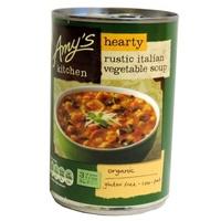 amys hearty rustic italian vegetable soup 397g x 6