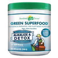 amazing grass alkalise detox green superfood 240g