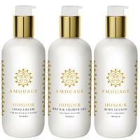 Amouage Honour Woman Body Lotion 100ml, Hand Cream 100ml and Bath and Shower Gel 100ml