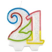 Amscan Milestone Number Candle - 21