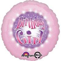 Amscan Happy Birthday Girl Circle Foil Balloon Hs40
