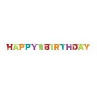 Amscan International Birthday Fever Large Foil Letter Banner