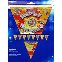 Amscan International Holographic Pennant Banner 2nd Birthday
