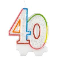Amscan Milestone Number Candle - 40