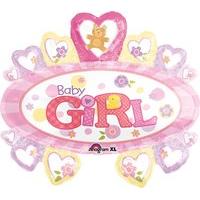 Amscan 1581601 Amscan International S/shapebaby Girl Marquee