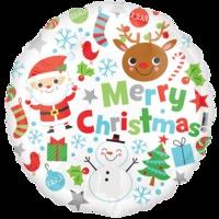 amscan 18 inch merry christmas santa balloon