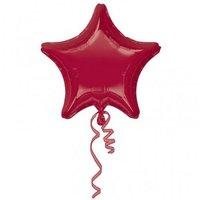 Amscan 2246502 Dark Metallic Burgundy Star Foil Balloons