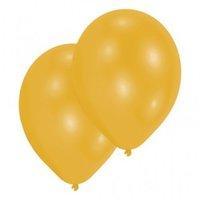 amscan 254cm 50 latex balloons pearl gold