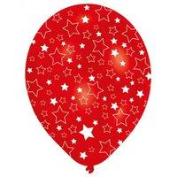Amscan 27.5cm Stars All Around Printed 6 Latex Balloons