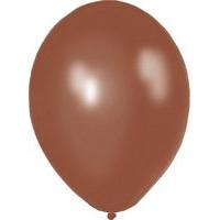 Amscan 28cm 50-piece Metallic Latex Balloons, Treacle