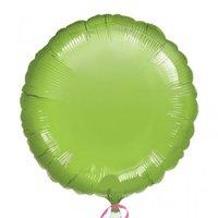 amscan circle foil balloon metallic lime green