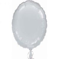 amscan circle foil balloon metallic silver