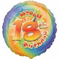 Amscan Happy 18th Birthday Circle Foil Balloon Hs40