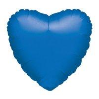 amscan heart foil balloon metallic blue