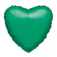 amscan heart foil balloon metallic green