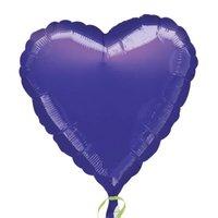 Amscan Heart Foil Balloon, Metallic Purple