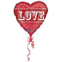 Amscan International 18-inch Love Tapestry Foil Balloon