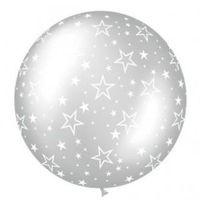 amscan international 1m balloon metallic silver