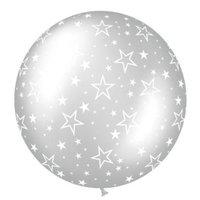 amscan international 1m balloon stars metallic silver