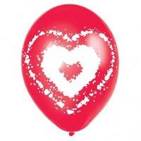 amscan international 275cm latex balloon valentine hearts pack of 6