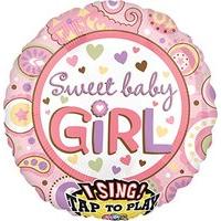 amscan international 32 sweet baby girl