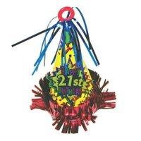 amscan international balloon weight 21st bday hat