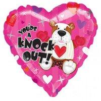 Amscan International Bulldog Valentines Day Foil Balloon