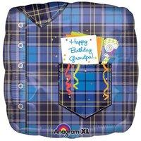 amscan international grandpa plaid birthday