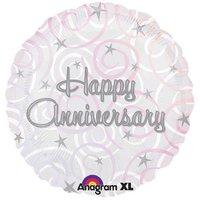 amscan international happy anniversary swirls