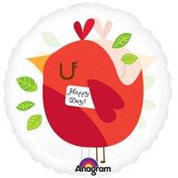 Amscan International Happy Day Bird (red)