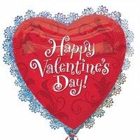 Amscan International Happy Valentines Day Sparkle Holographic Intricates Foil