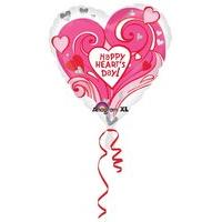 Amscan International Happy Valentines Day Steamy Heart Foil Balloon
