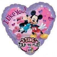 Amscan International Mickey And Minnie Love Jumbo Sing A Tune Foil Balloon