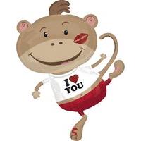 Amscan International Monkey Loving Foil Balloon