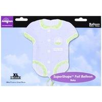 Amscan International S-shape Baby Onesie Boy