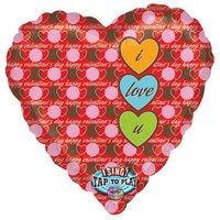 amscan international sweet valentines day love jumbo sing a tune foil  ...