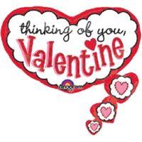 Amscan International Thinking Of You Valentine Foil Balloon