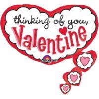 amscan international thinking of you valentine foil balloon