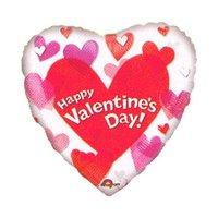 amscan international valentines day hearts jumbo panaromic foil balloo ...