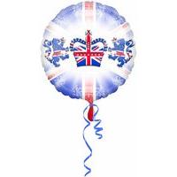 Amscan Ppp 18-inch Great Britan Lion And Crown Balloon