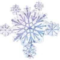 amscan super shape prismatic snowflake balloon