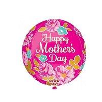 Amscan 3236001 15 x 16-inch Orbz Happy Mother\'s Day Pink Flowers