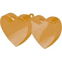 Amscan Double Heart Balloon Weight - Gold