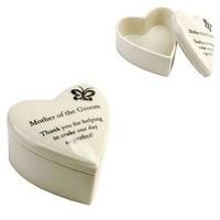 Amore Porcelain Heart Trinket Box \